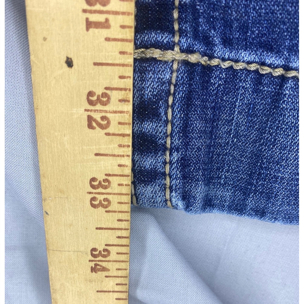 Cruel Denim Jayley Flare Jeans Womens 28/5 L Blue Excellent Contrast Stitch - Picture 9 of 9